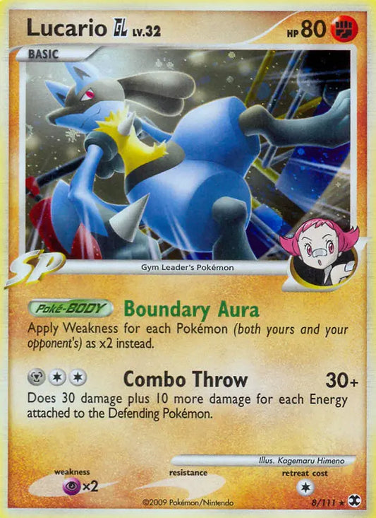 Lucario GL 8 Rising Rivals Pokesingles