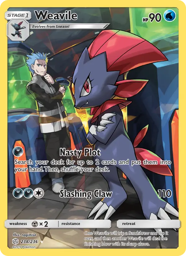 Weavile 238 Cosmic Eclipse Pokesingles