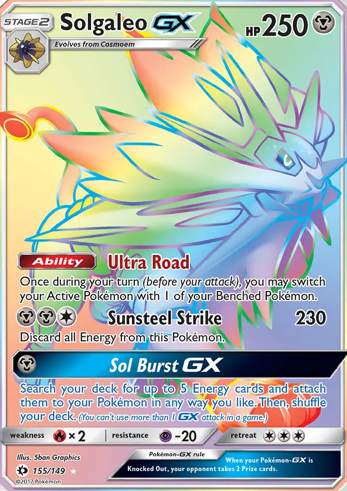 Solgaleo GX 155 Sun & Moon Pokesingles