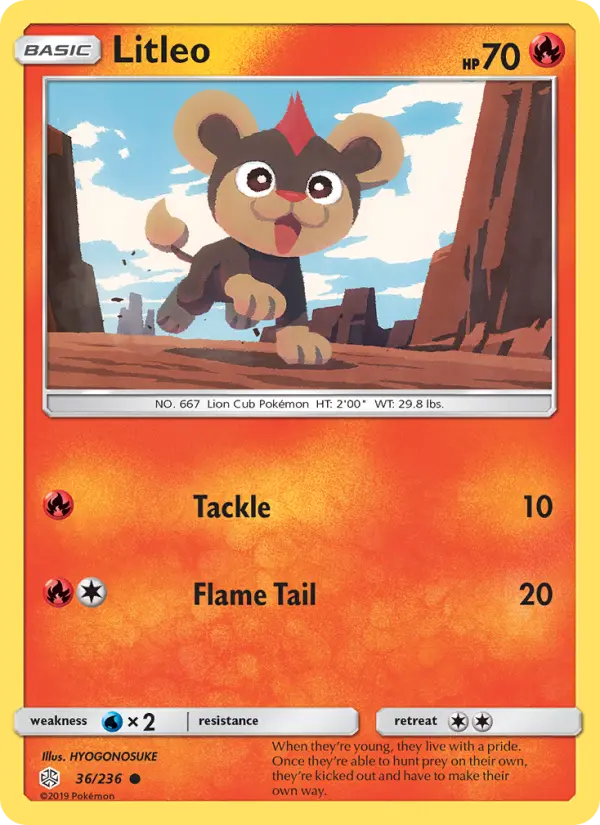 Litleo 36 Cosmic Eclipse Pokesingles
