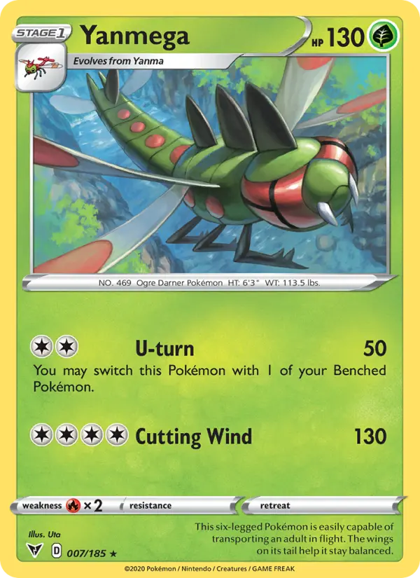 Yanmega 7 Vivid Voltage Pokesingles