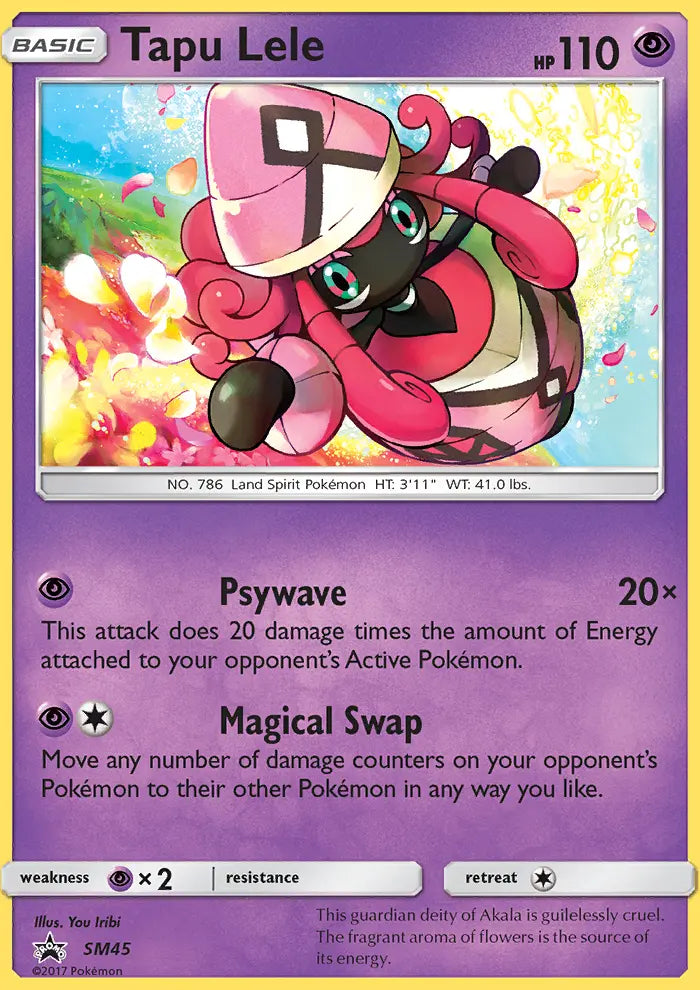 Tapu Lele SM45 SM Black Star Promos Pokesingles