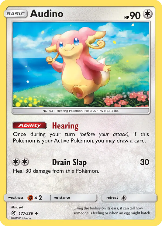 Audino 177 Unified Minds Pokesingles