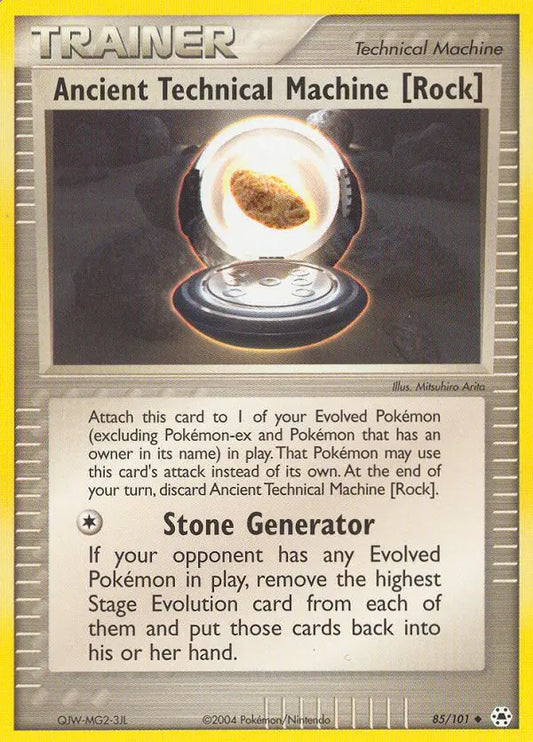Ancient Technical Machine (Rock) 85 Hidden Legends Pokesingles