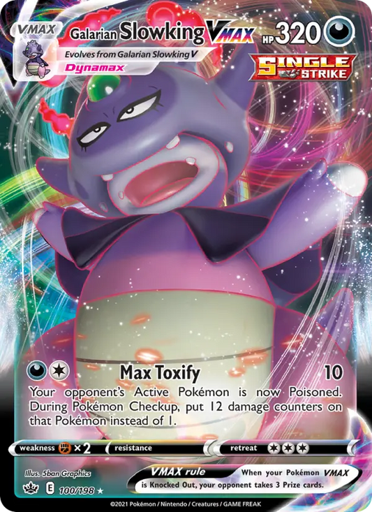 Galarian Slowking VMAX 100 Chilling Reign Pokesingles