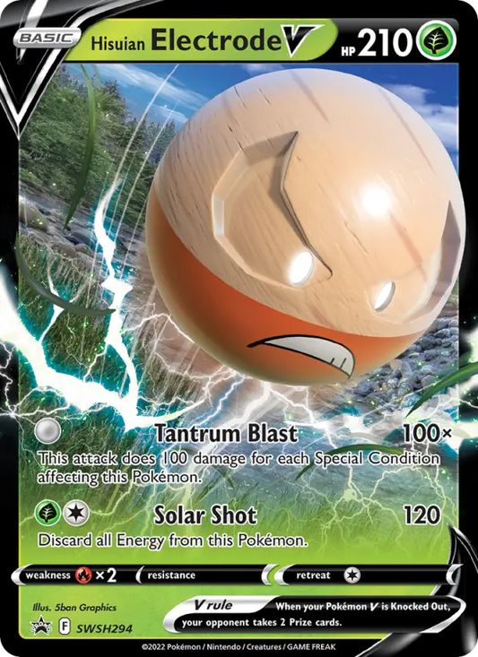 Hisuian Electrode V SWSH294 SWSH Black Star Promos Pokesingles
