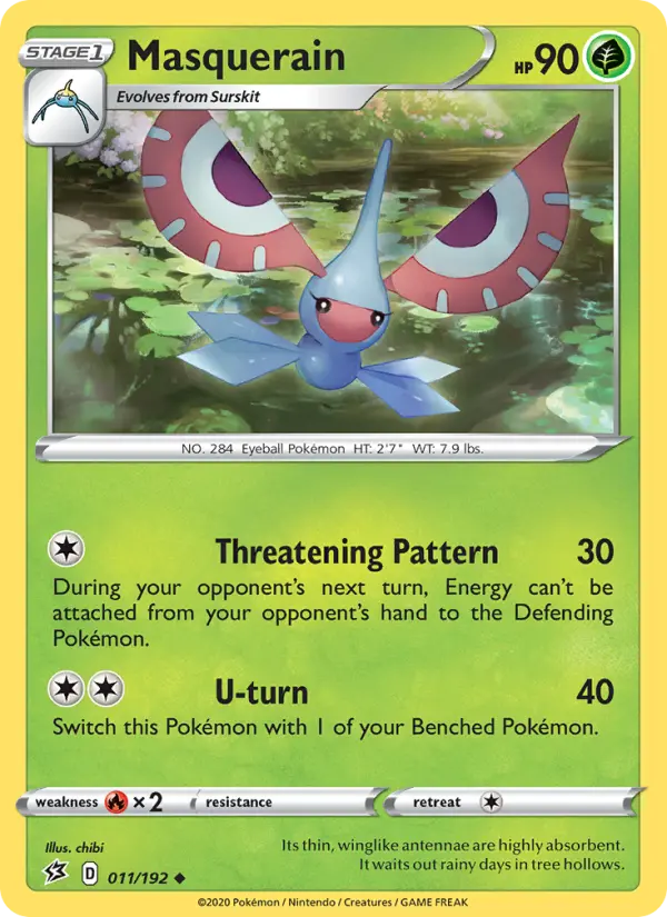 Masquerain 11 Rebel Clash Pokesingles