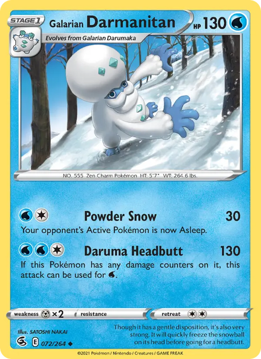 Galarian Darmanitan 72 Fusion Strike Pokesingles