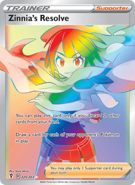 Zinnia's Resolve 225 Evolving Skies Pokesingles