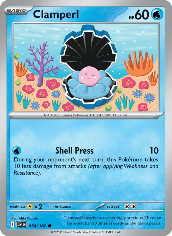 Clamperl 54 Destined Rivals Pokesingles