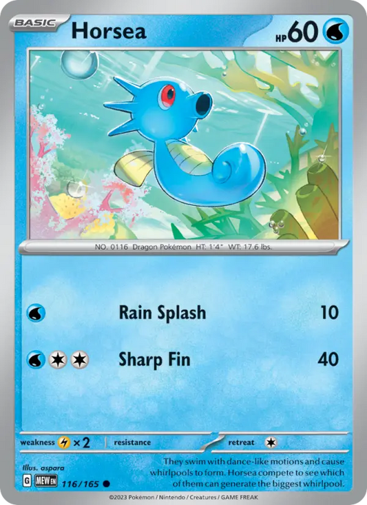 Horsea 116 151 Pokesingles