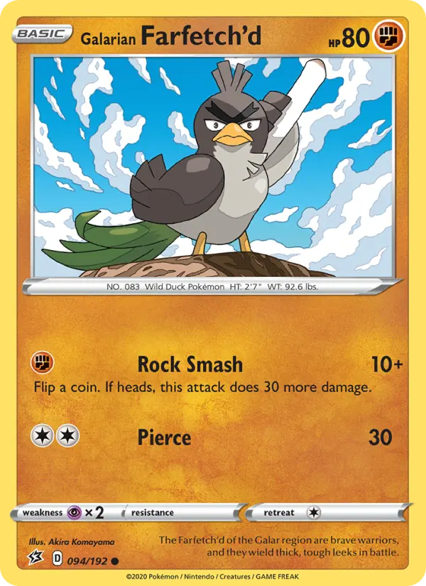 Galarian Farfetch'd 94 Rebel Clash Pokesingles