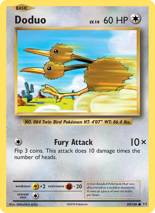 Doduo 69 Evolutions Pokesingles