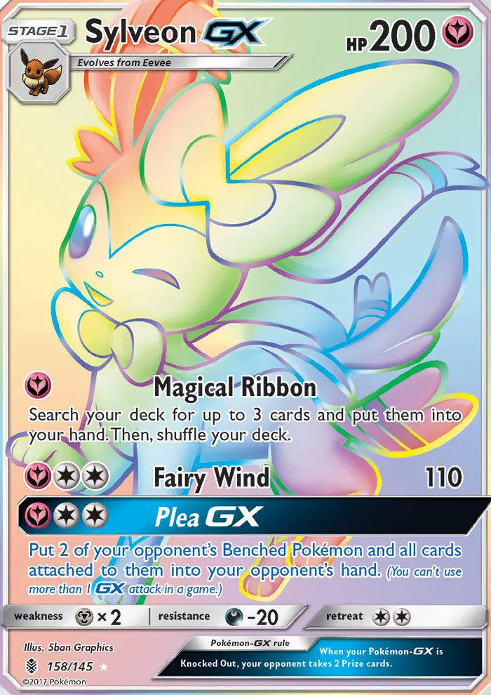 Sylveon GX 158 Guardians Rising Pokesingles