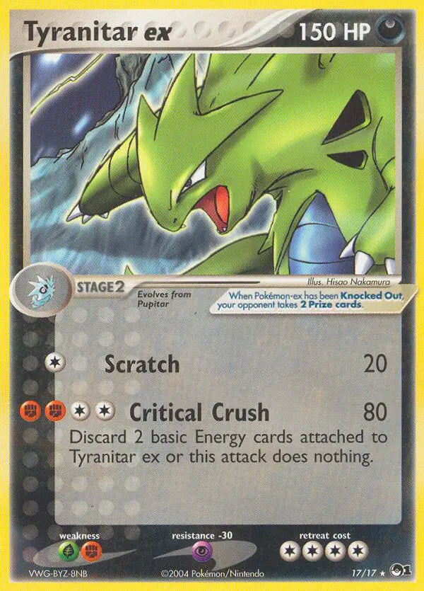 Tyranitar ex 17 POP Series 1 Pokesingles