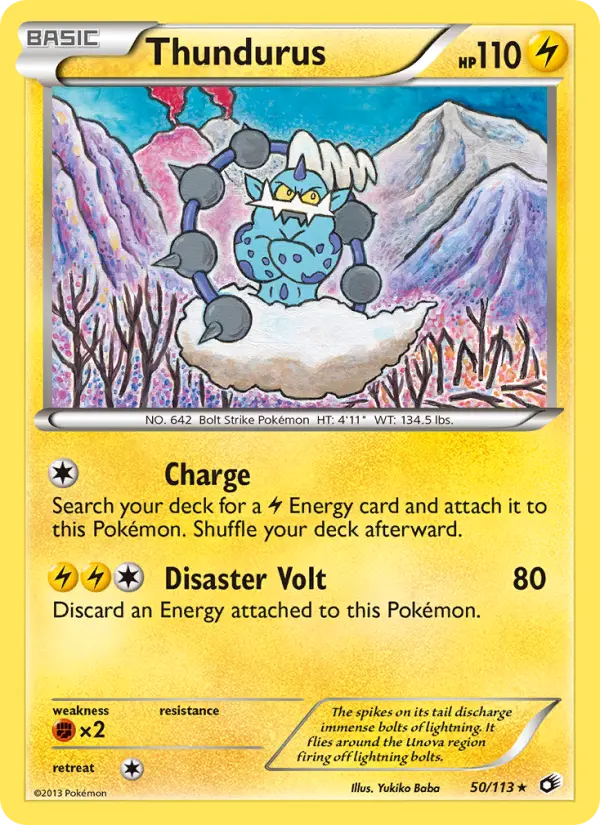 Thundurus 50 Legendary Treasures Pokesingles