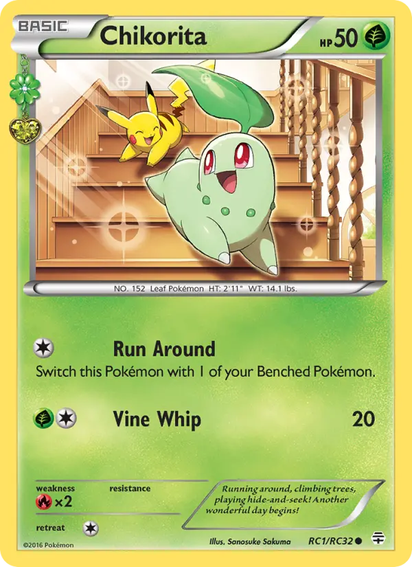 Chikorita RC1 Generations Pokesingles