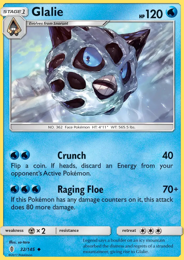 Glalie 32 Guardians Rising Pokesingles