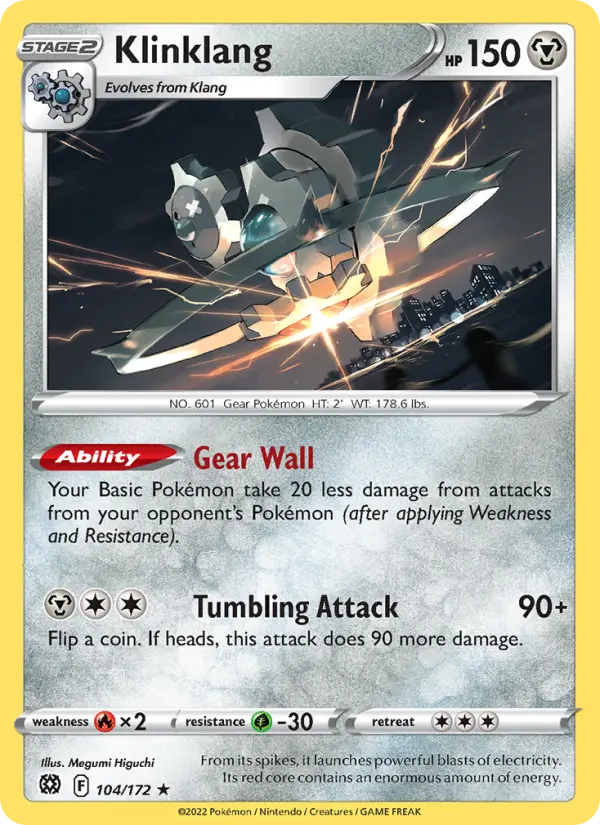 Klinklang 104 Brilliant Stars Pokesingles