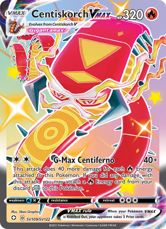 Centiskorch VMAX SV109 Shining Fates Pokesingles