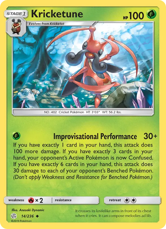 Kricketune 14 Cosmic Eclipse Pokesingles