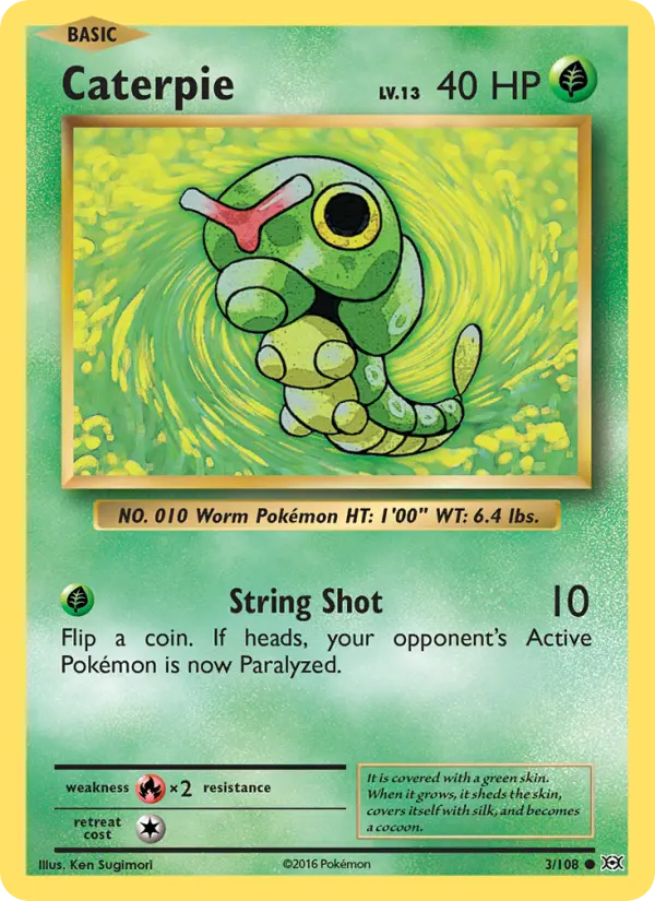 Caterpie 3 Evolutions Pokesingles