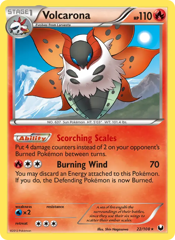 Volcarona 22 Dark Explorers Pokesingles
