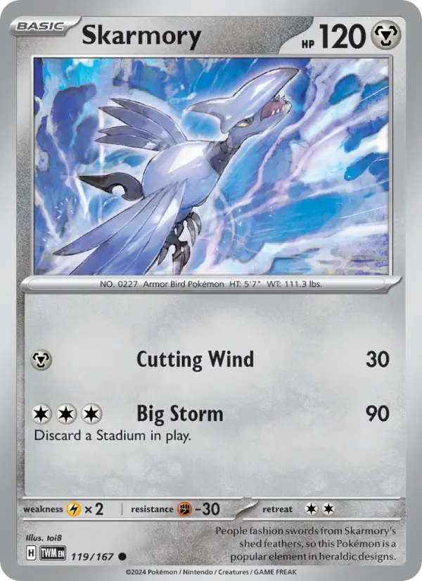 Skarmory 119 Twilight Masquerade Pokesingles