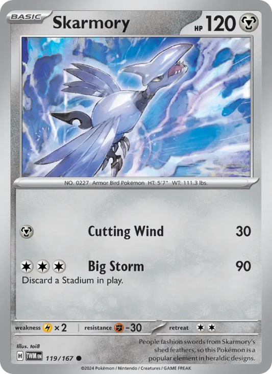 Skarmory 119 Twilight Masquerade Pokesingles