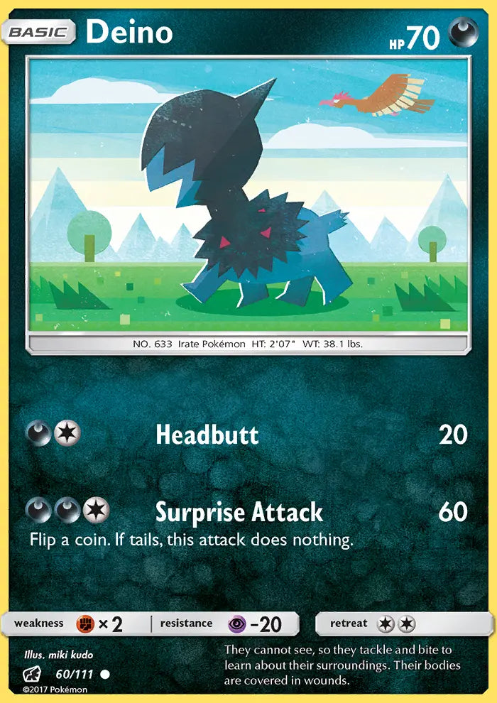 Deino 60 Crimson Invasion Pokesingles