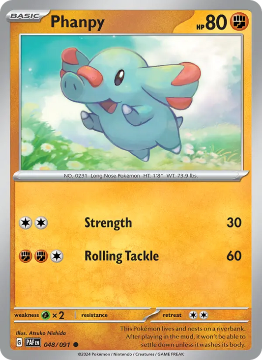Phanpy 48 Paldean Fates Pokesingles