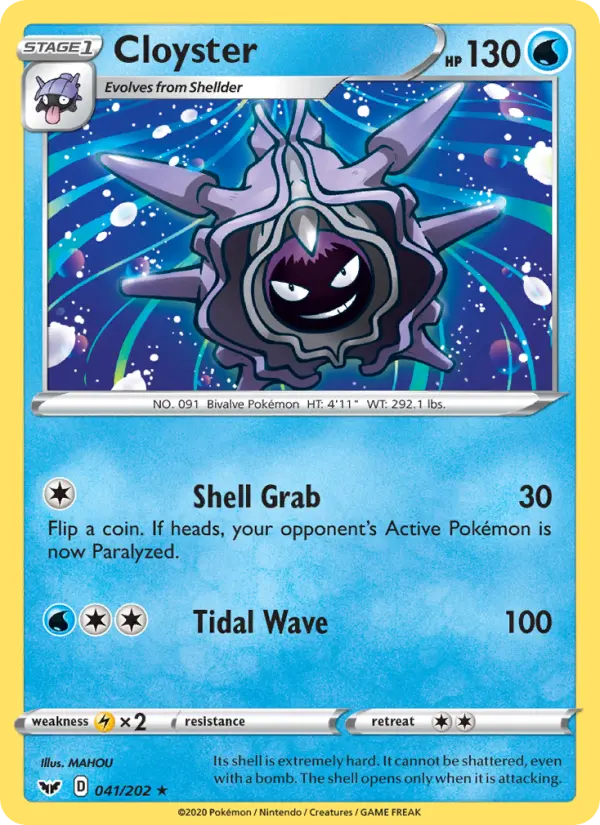 Cloyster 41 Sword & Shield Pokesingles