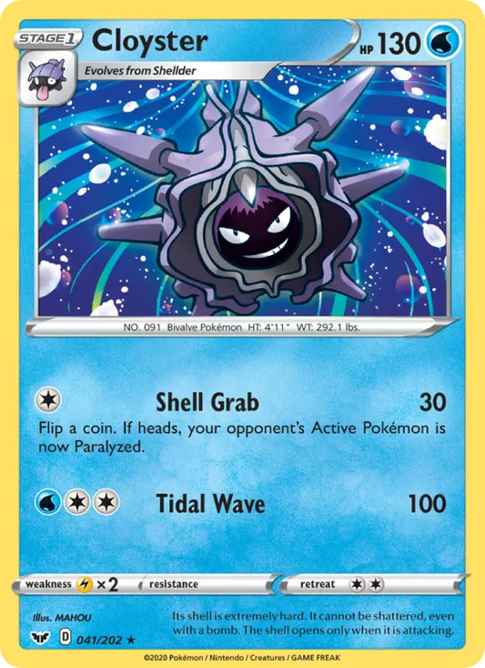 Cloyster 41 Sword & Shield Pokesingles