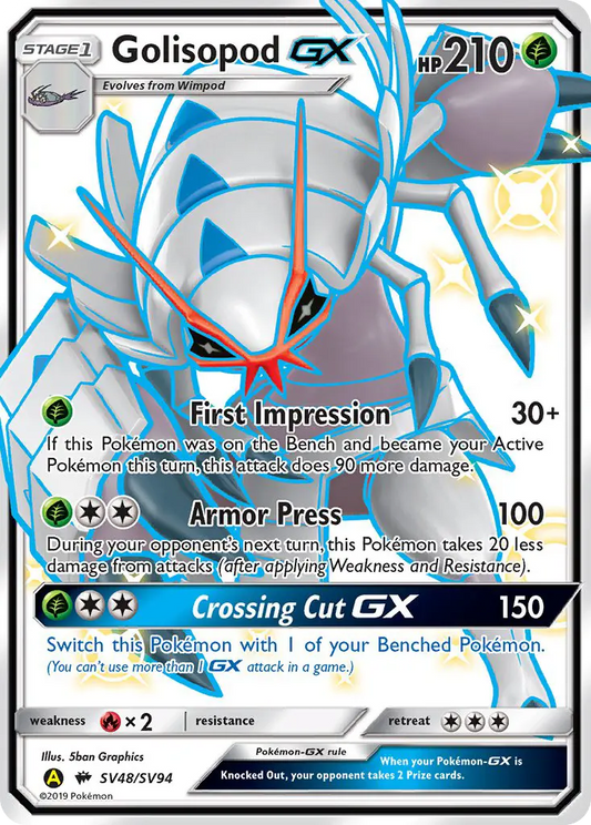 Golisopod-GX SV48 Hidden Fates Shiny Vault Pokesingles