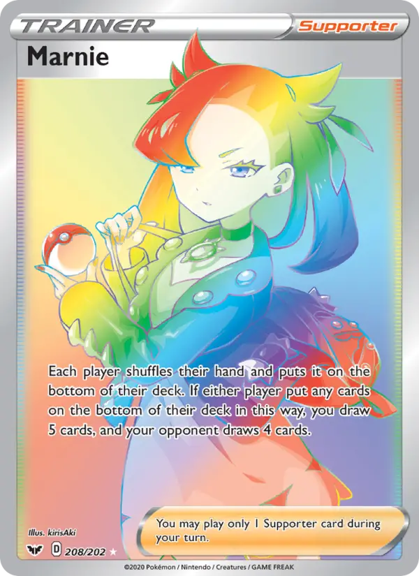 Marnie 208 Sword & Shield Pokesingles