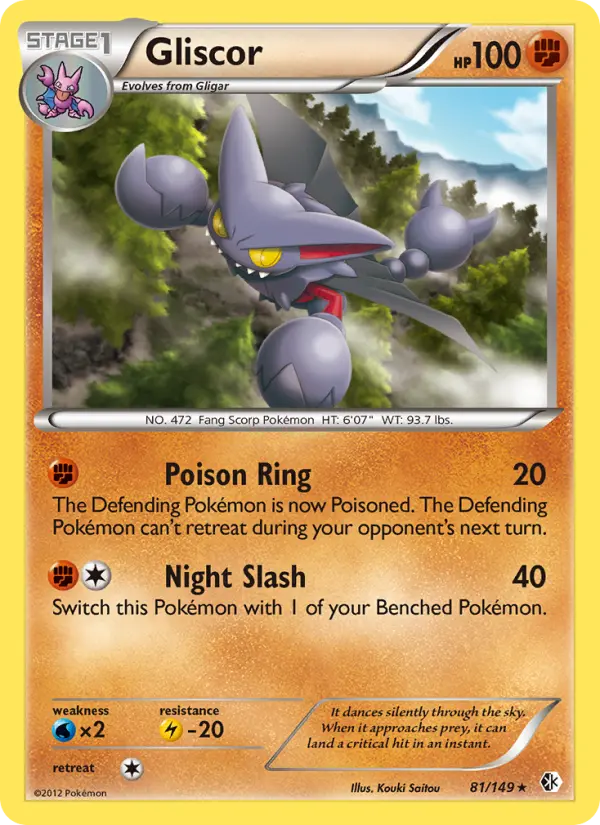 Gliscor 81 Boundaries Crossed Pokesingles