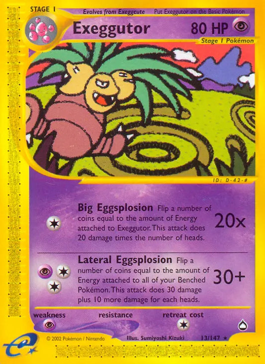 Exeggutor 13 Aquapolis Pokesingles