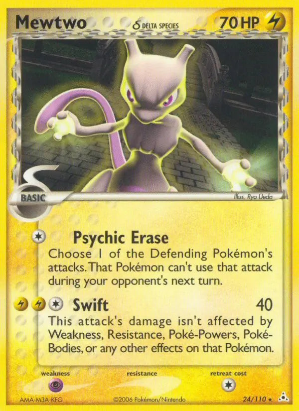 Mewtwo δ 24 Holon Phantoms Pokesingles