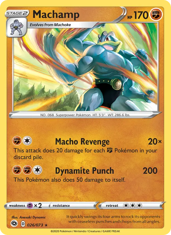 Machamp 26 Champion's Path Pokesingles
