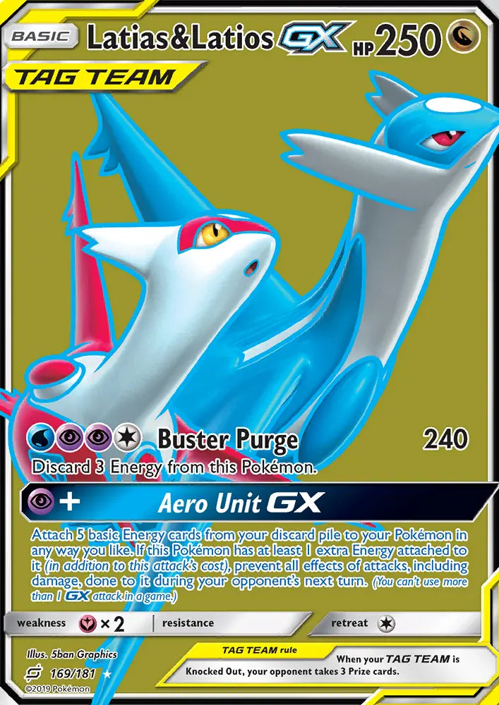 Latias & Latios GX 169 Team Up Pokesingles