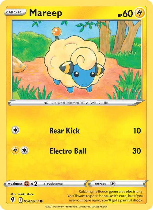 Mareep 54 Evolving Skies Pokesingles