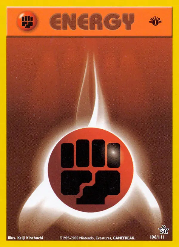 Fighting Energy 106 Neo Genesis Pokesingles