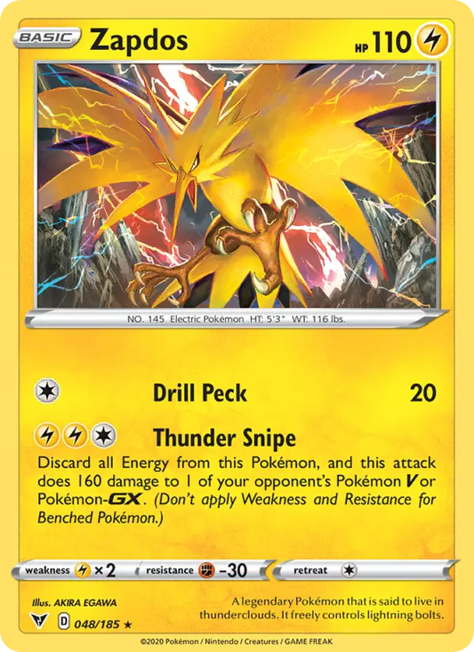 Zapdos 48 Vivid Voltage Pokesingles