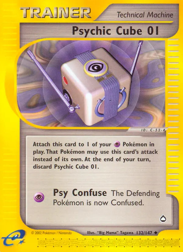 Psychic Cube 01 132 Aquapolis Pokesingles