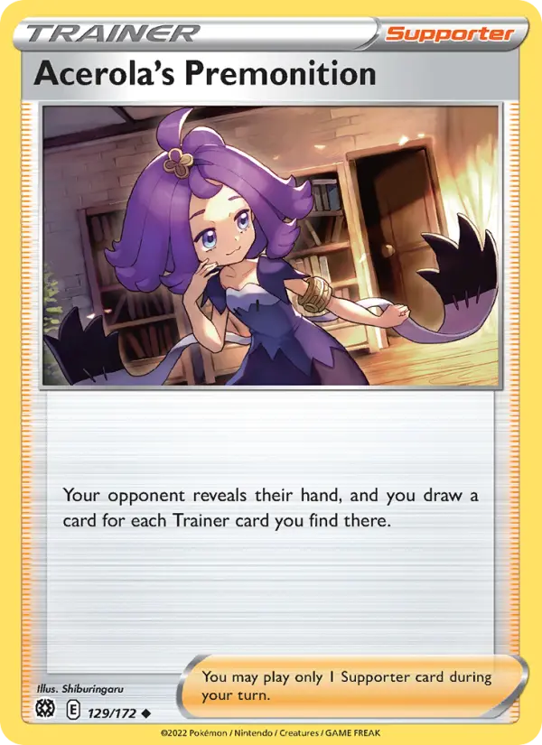 Acerola's Premonition 129 Brilliant Stars Pokesingles