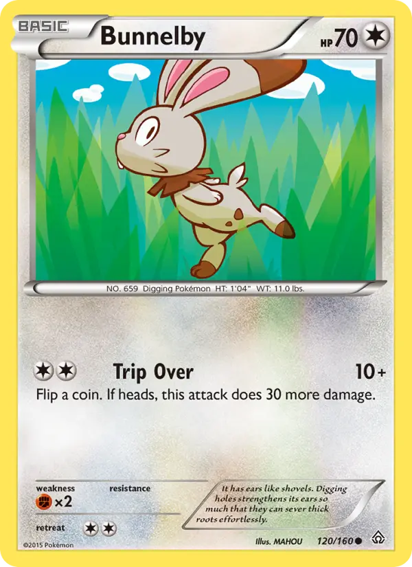 Bunnelby 120 Primal Clash Pokesingles