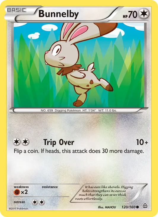 Bunnelby 120 Primal Clash Pokesingles