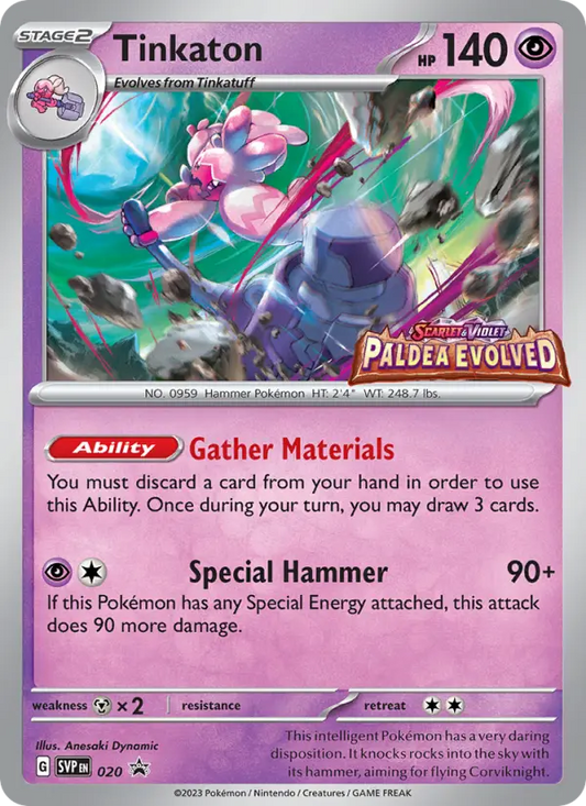 Tinkaton 20 SVP Black Star Promos Pokesingles