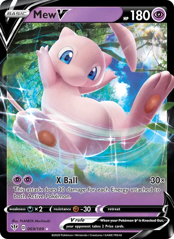 Mew V 69 Darkness Ablaze Pokesingles