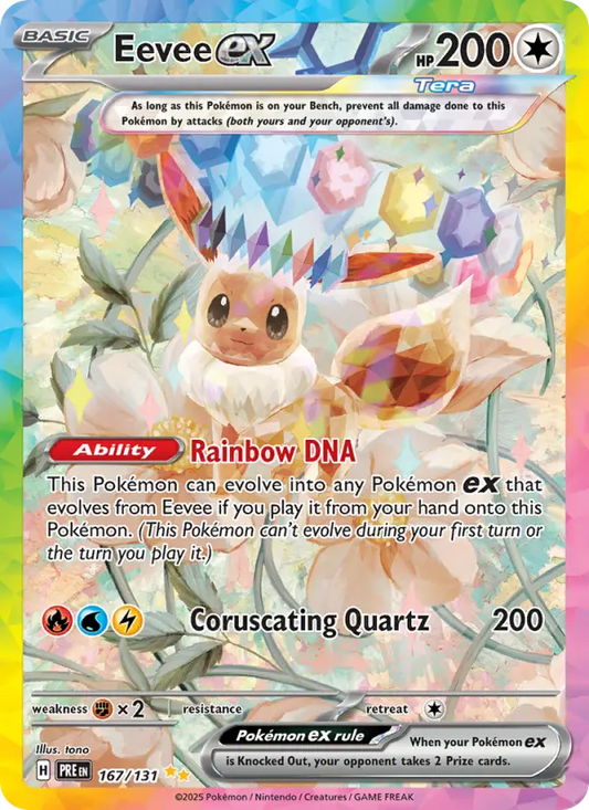 Eevee ex 167 Prismatic Evolutions Pokesingles